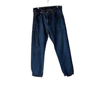 Levi's 501 Vintage 90s Jeans Mens Dark Wash Button Fly Straight Leg ‎ W36 L36